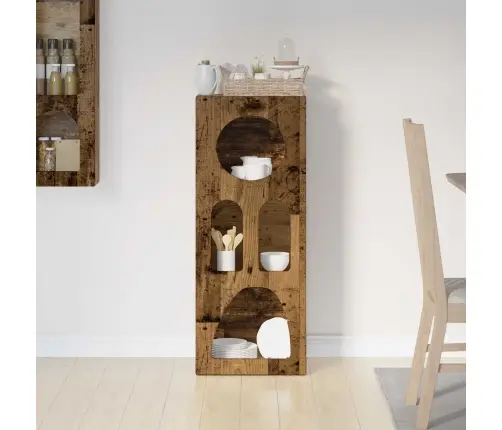 Puse Vecs Koks 40 X 35 X 100.5 Cm Inženierijas Koks Vidaxl