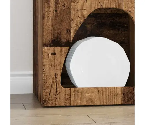 Puse Vecs Koks 40 X 35 X 100.5 Cm Inženierijas Koks Vidaxl