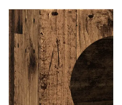 Puse Vecs Koks 40 X 35 X 100.5 Cm Inženierijas Koks Vidaxl