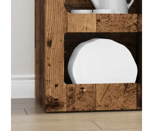 Puse Vecs Koks 40 X 35 X 100,5 Cm Inženierijas Koks Vidaxl