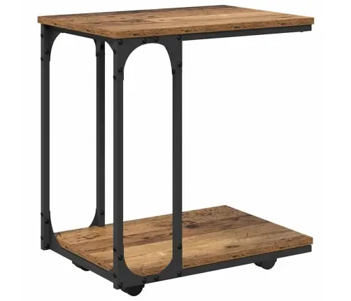 Sānu Galds Vecs Koks 50 X 35 X 55.5 Cm Inženierijas Koks Vidaxl