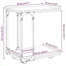 Sānu Galds Vecs Koks 50 X 35 X 55.5 Cm Inženierijas Koks Vidaxl