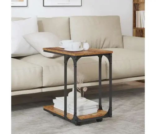 Sānu Galds Vecs Koks 50 X 35 X 55.5 Cm Inženierijas Koks Vidaxl