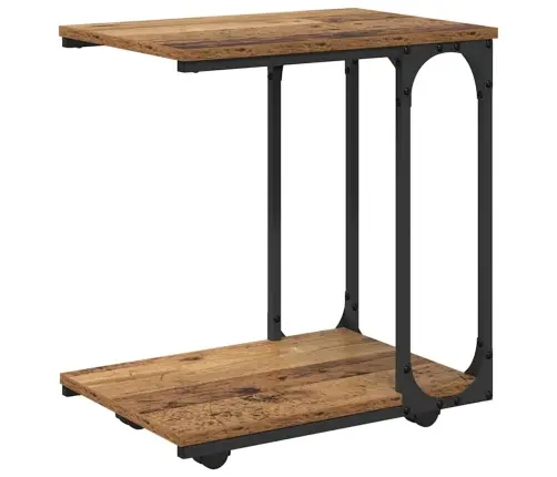 Sānu Galds Vecs Koks 50 X 35 X 55.5 Cm Inženierijas Koks Vidaxl