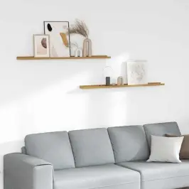 Sienas Plaukts 2 Pcs Bēša 115 X 9 X 3 Cm Inženierijas Koks Vidaxl Sienas Plaukts 2 Pcs Bēša 115 X 9 X 3 Cm Inženierijas Koks Vidaxl