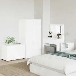 Hoiukapp Valge 80 X 48 X 57 Cm Tehispuit