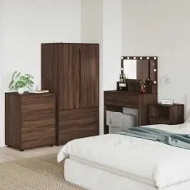 Hoiukapp Pruun Tamme 60 X 48 X 81 Cm Tehispuit