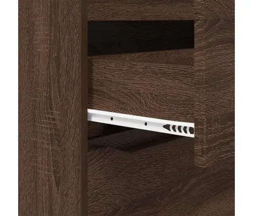 Skapītis Brūns Ozols 80 X 31 X 81 Cm Inženierijas Koks Vidaxl