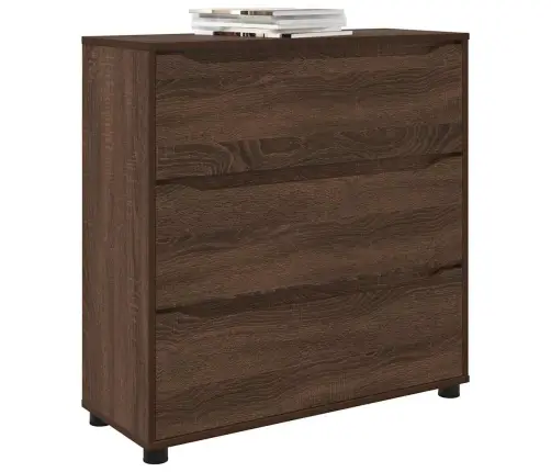 Skapītis Brūns Ozols 80 X 31 X 81 Cm Inženierijas Koks Vidaxl