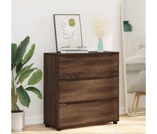 Skapītis Brūns Ozols 80 X 31 X 81 Cm Inženierijas Koks Vidaxl