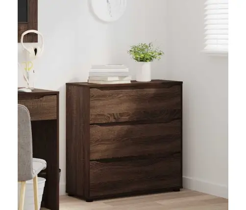 Skapītis Brūns Ozols 80 X 31 X 81 Cm Inženierijas Koks Vidaxl