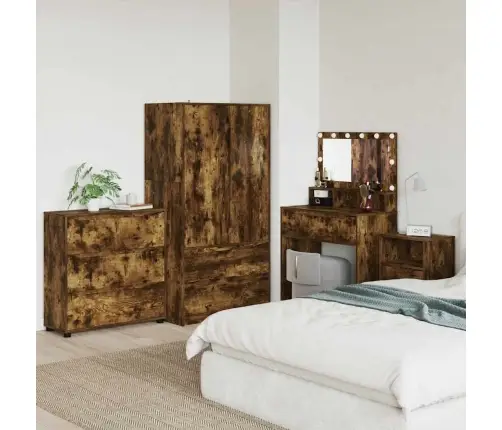 Skapītis Dūmaka Ozols 80 X 31 X 81 Cm Inženierijas Koks Vidaxl