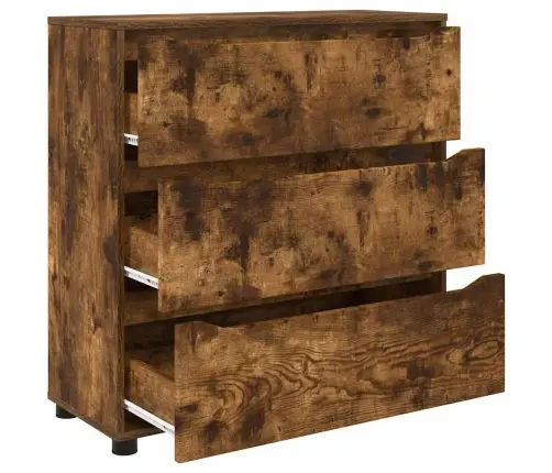 Skapītis Dūmaka Ozols 80 X 31 X 81 Cm Inženierijas Koks Vidaxl