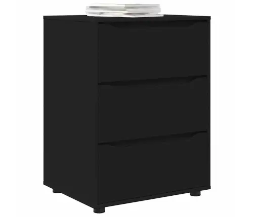 Skapītis Melna 60 X 48 X 81 Cm Inženierijas Koks Vidaxl