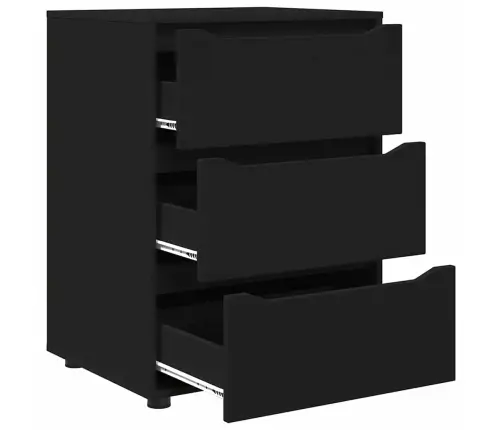 Skapītis Melna 60 X 48 X 81 Cm Inženierijas Koks Vidaxl