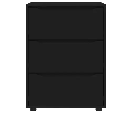 Skapītis Melna 60 X 48 X 81 Cm Inženierijas Koks Vidaxl