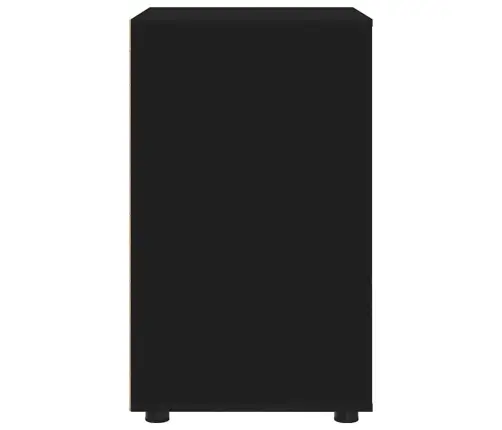 Skapītis Melna 60 X 48 X 81 Cm Inženierijas Koks Vidaxl