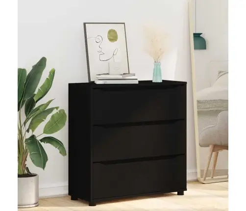 Skapītis Melna 80 X 31 X 81 Cm Inženierijas Koks Vidaxl