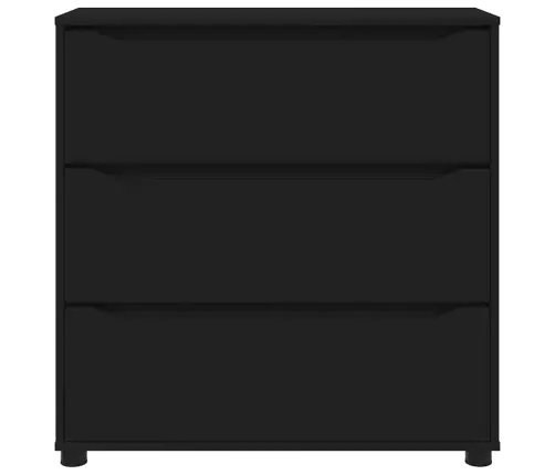 Skapītis Melna 80 X 31 X 81 Cm Inženierijas Koks Vidaxl