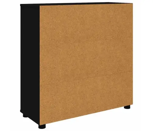 Skapītis Melna 80 X 31 X 81 Cm Inženierijas Koks Vidaxl