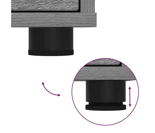 Skapītis Pelēks Sonoma 40 X 48 X 81 Cm Inženierijas Koks Vidaxl