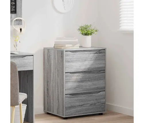 Skapītis Pelēks Sonoma 60 X 48 X 81 Cm Inženierijas Koks Vidaxl