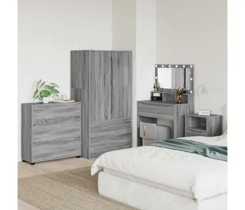 Skapītis Pelēks Sonoma 80 X 31 X 81 Cm Inženierijas Koks Vidaxl