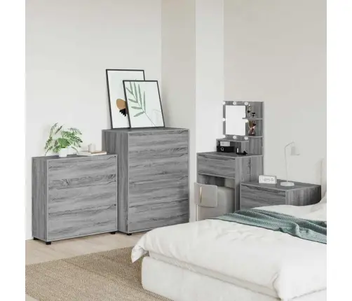 Skapītis Pelēks Sonoma 80 X 31 X 81 Cm Inženierijas Koks Vidaxl