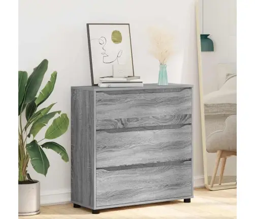 Skapītis Pelēks Sonoma 80 X 31 X 81 Cm Inženierijas Koks Vidaxl