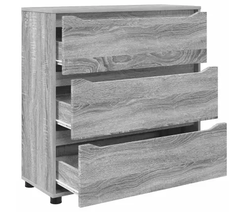 Skapītis Pelēks Sonoma 80 X 31 X 81 Cm Inženierijas Koks Vidaxl