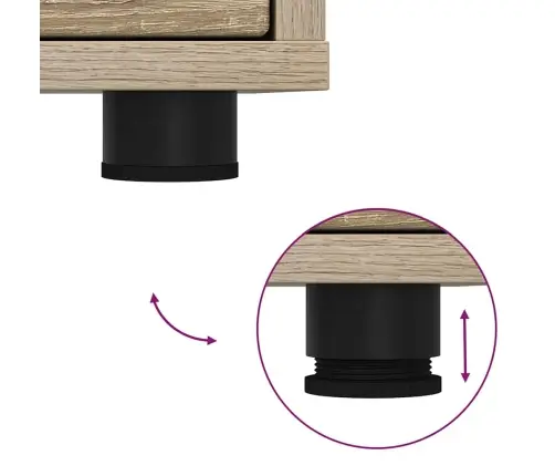 Skapītis Sonoma Ozols 40 X 48 X 105 Cm Inženierijas Koks Vidaxl