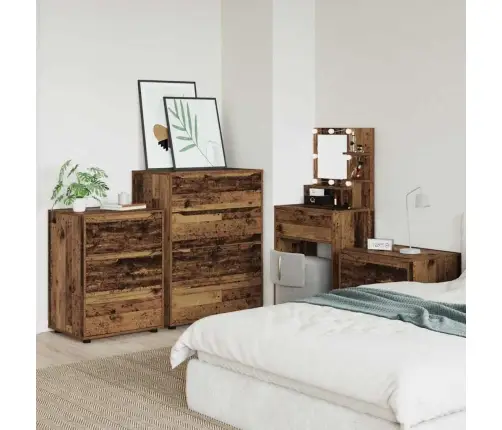 Skapītis Vecs Koks 60 X 48 X 81 Cm Inženierijas Koks Vidaxl