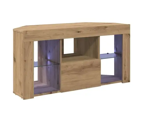 Stūra Led Tv Skapītis Artisānā Ozols 108 X 40 X 50 Cm Vidaxl