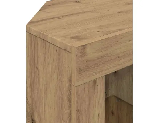 Stūra Led Tv Skapītis Artisānā Ozols 108 X 40 X 50 Cm Vidaxl