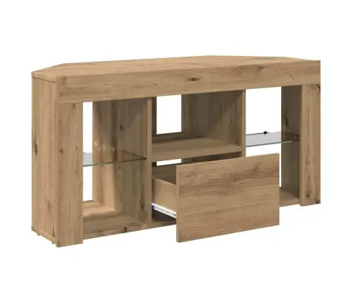 Stūra Led Tv Skapītis Artisānā Ozols 108 X 40 X 50 Cm Vidaxl