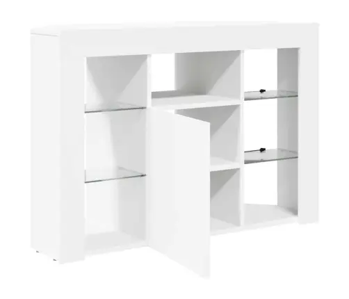 Stūra Led Tv Skapītis Balts 100X40X68Cm Inženierijas Koks Vidaxl