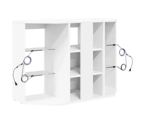 Stūra Led Tv Skapītis Balts 100X40X68Cm Inženierijas Koks Vidaxl