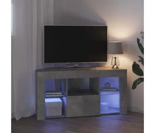 Stūra Led Tv Skapītis Betona Pelēks 103 X 40 X 50 Cm Vidaxl