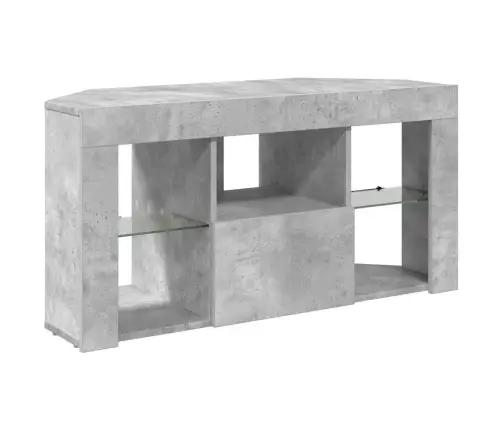 Stūra Led Tv Skapītis Betona Pelēks 103 X 40 X 50 Cm Vidaxl