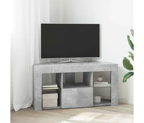 Stūra Led Tv Skapītis Betona Pelēks 103 X 40 X 50 Cm Vidaxl