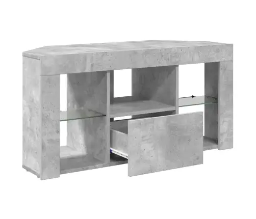 Stūra Led Tv Skapītis Betona Pelēks 103 X 40 X 50 Cm Vidaxl