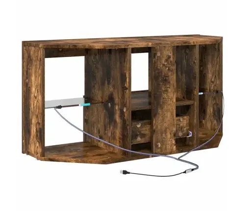 Nurgas Led Tv Kapp Suitsetatud Tamm 105 X 40 X 50 Cm Tehispuit