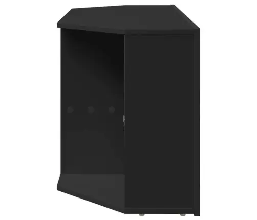 Stūra Led Tv Skapītis Melna 101 X 40 X 50 Cm Inženierijas Koks Vidaxl