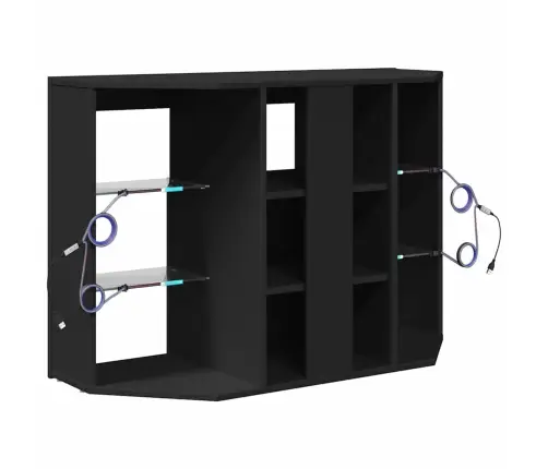 Kampinė Led Televizoriaus Spinta Juoda 101 X 40 X 68 Cm