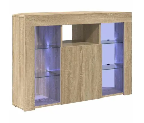 Stūra Led Tv Skapītis Sonoma Ozols 102 X 40 X 68 Cm Vidaxl