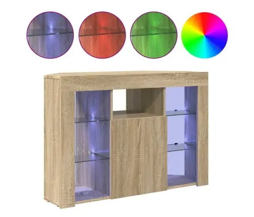 Stūra Led Tv Skapītis Sonoma Ozols 102 X 40 X 68 Cm Vidaxl