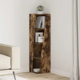 Stūra Skapītis Balts 27,5X27X102Cm Inženierijas Koks Vidaxl