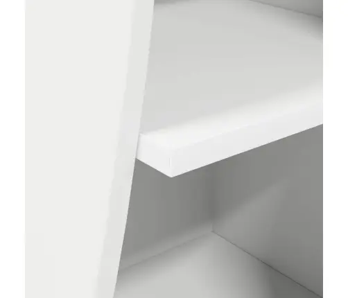 Stūra Skapītis Balts 32X32X102Cm Inženierijas Koks Vidaxl