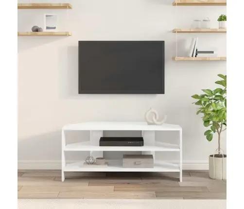 Stūratvskapis Augsts Spīdums Baltā 102X40,5X45Cm Vidaxl