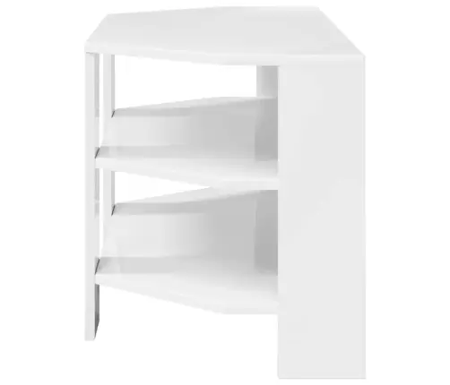 Stūratvskapis Augsts Spīdums Baltā 102X40,5X45Cm Vidaxl